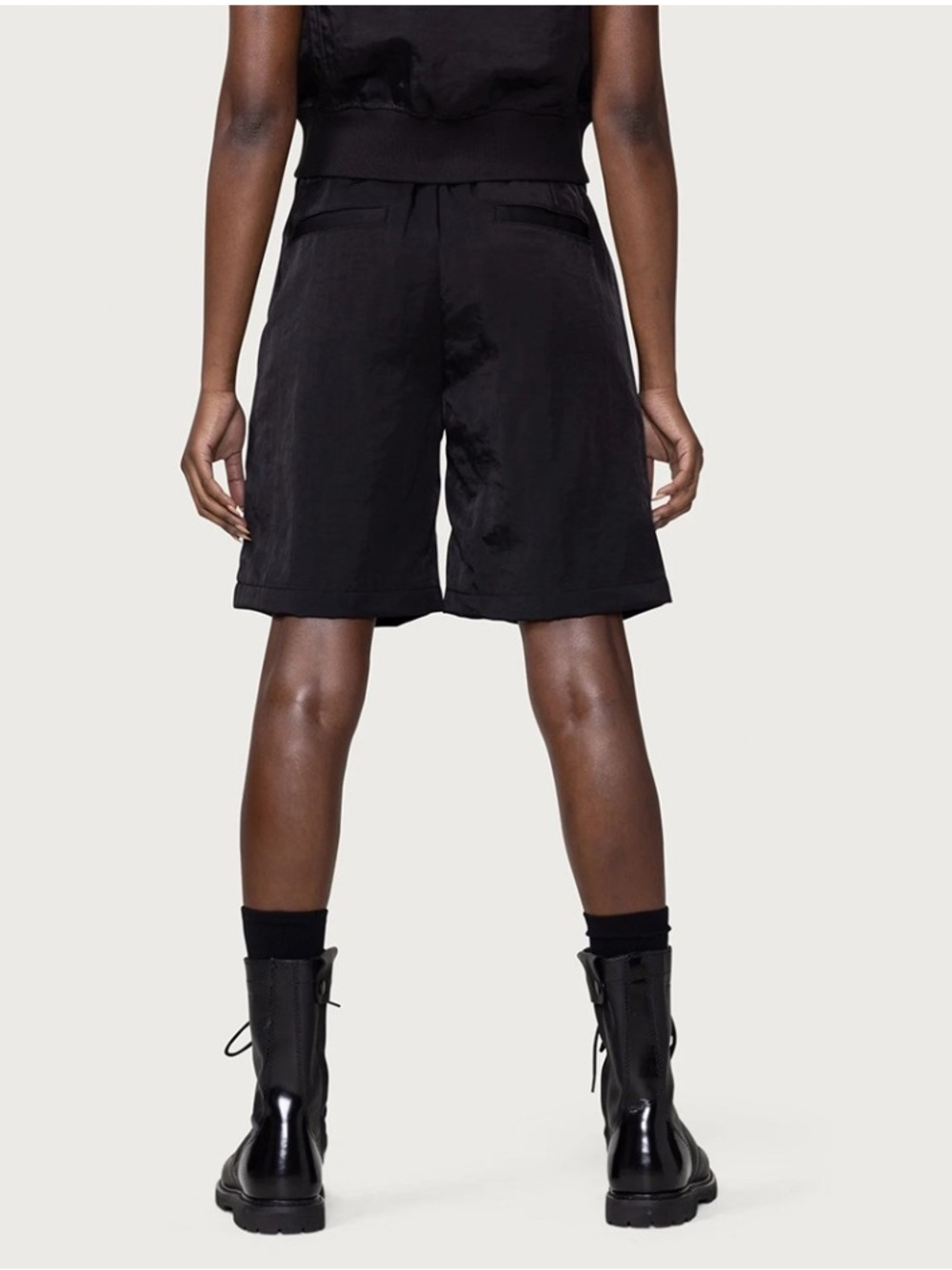 Honor The Gift Black Nylon Shorts Structured Streetwear Drawstring XS - Picture 3 of 12